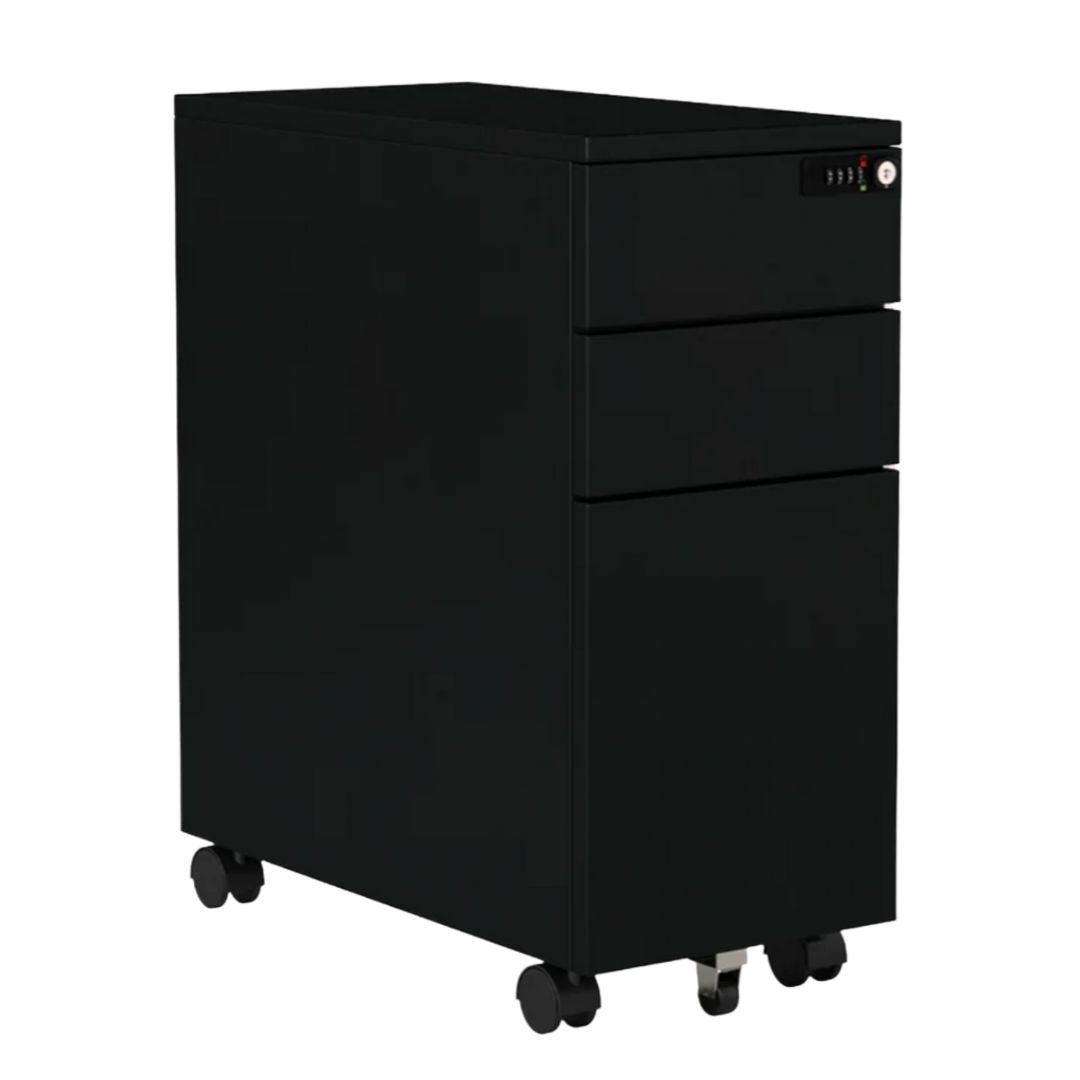 Vertical 3 Drawer File Cabinet Black
